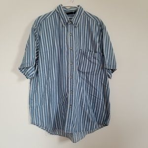 BOGO Men's Short Sleeve Light Denim Shirt